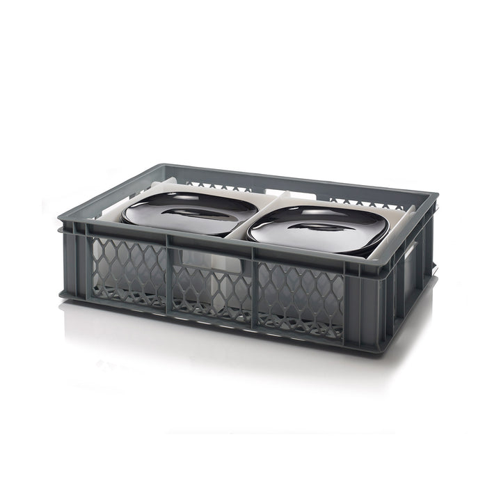 Ventilated Euro Crate for Storing and Transporting Plates