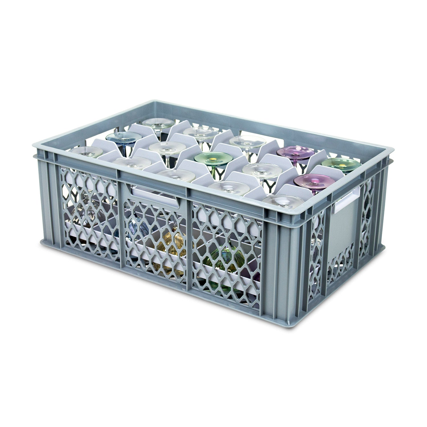Glassware Crates Top & Bottom Dividers Storage Box Shop