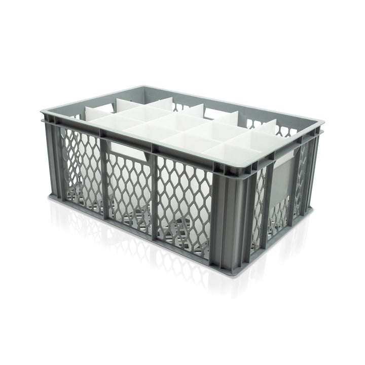 Wine Glass Conveyor Washing Crates with 15 Compartments V255-15