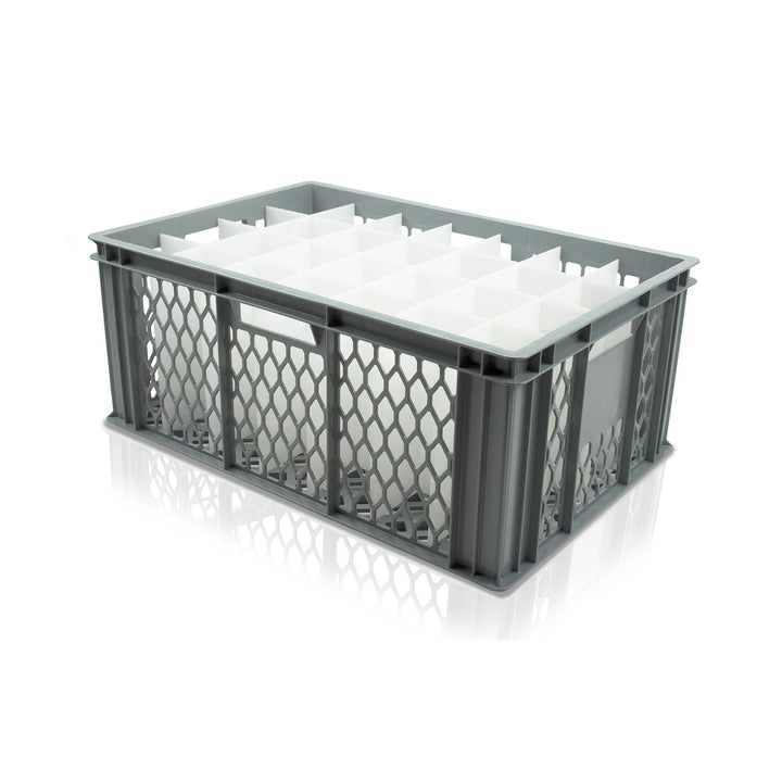 Wine Glass Store and Wash Crate for Conveyor Washing 600x400mm V255-28